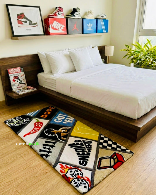 Sneakerhead Box Rug | HandTufted Custom Rug