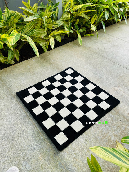 Chess Tufted Rug | HandTufted Custom Rug