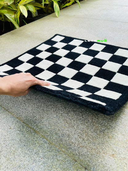 Chess Tufted Rug | HandTufted Custom Rug