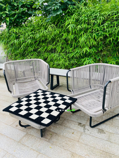 Chess Tufted Rug | HandTufted Custom Rug