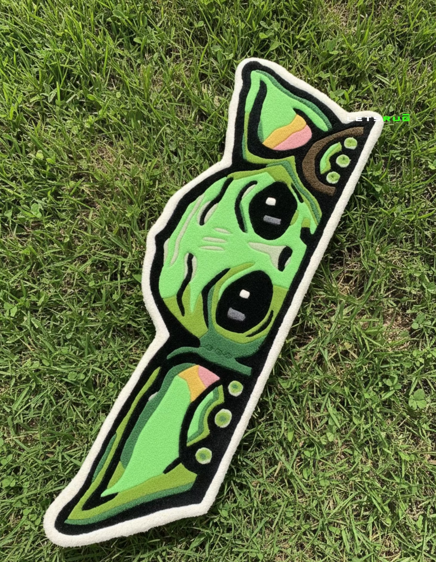 Cute Baby Green Rug | HandTufted Custom Rug