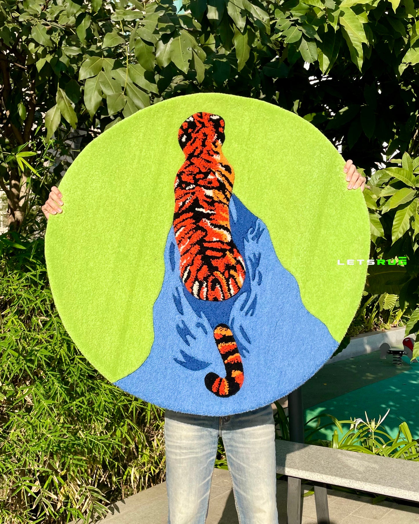 Royal Tiger Design Rug | HandTufted Custom Rug