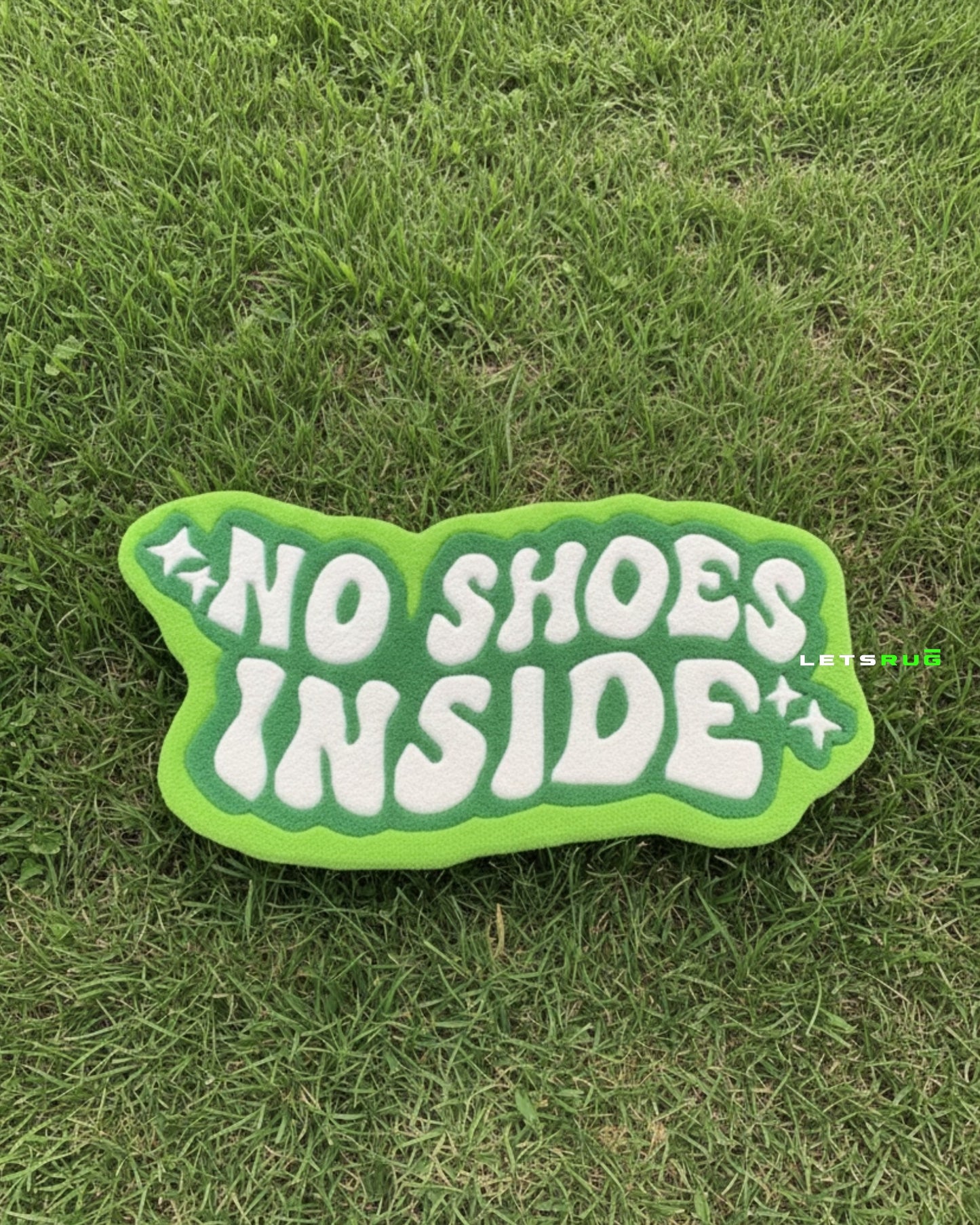 No Shoes Inside Rug | HandTufted Custom Rug