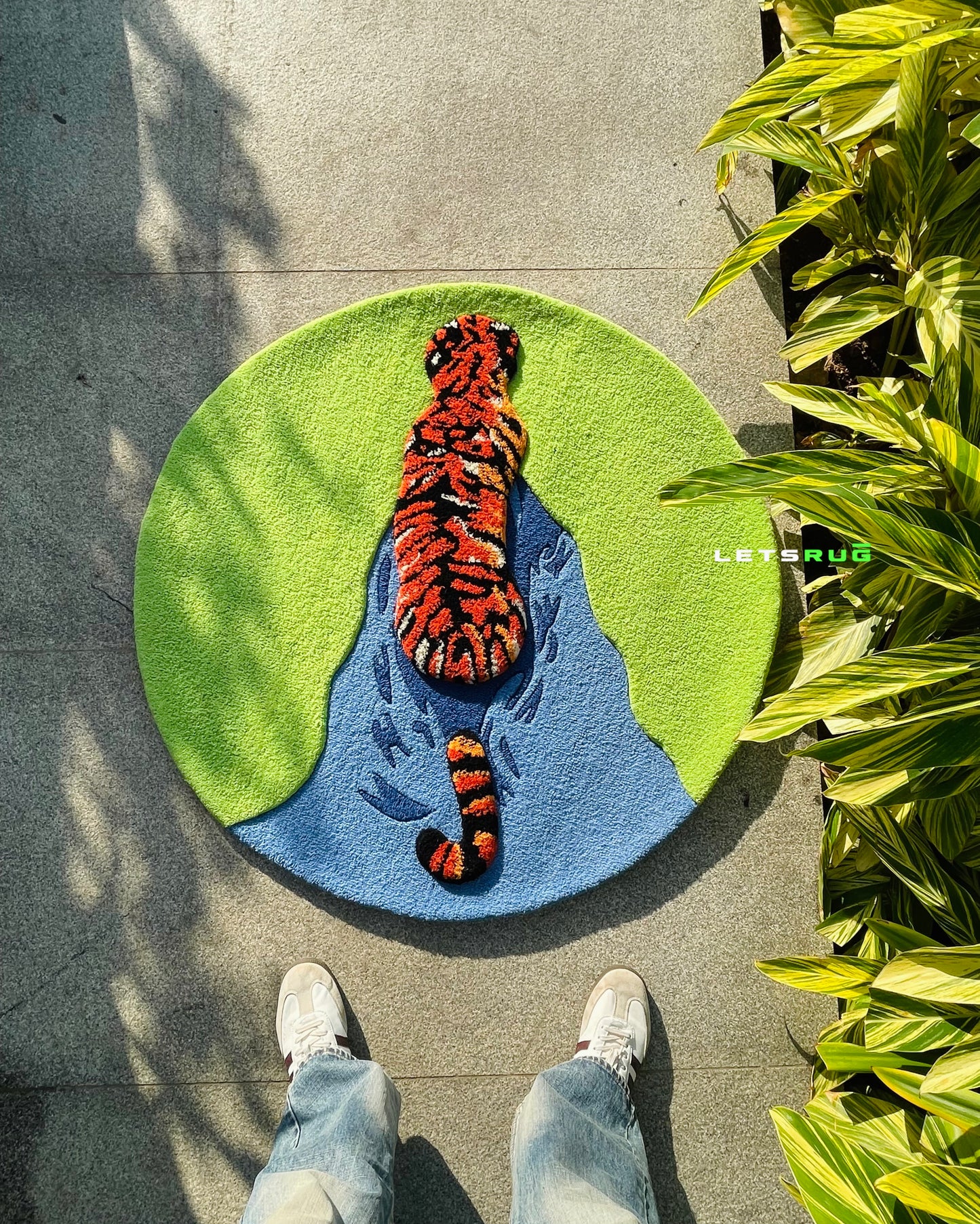 Royal Tiger Design Rug | HandTufted Custom Rug
