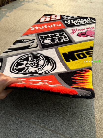 Car Lover Box Rug | HandTufted Custom Rug