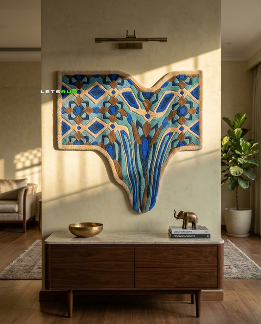 Melting Heritage Wall Rug | HandTufted Custom Rug