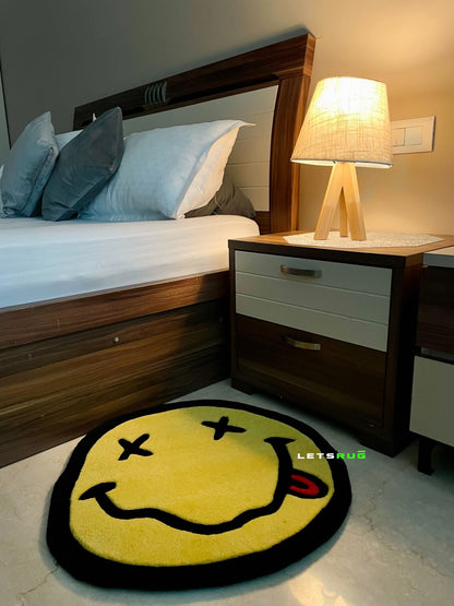 Smiley Face Rug Custom by Letsrug