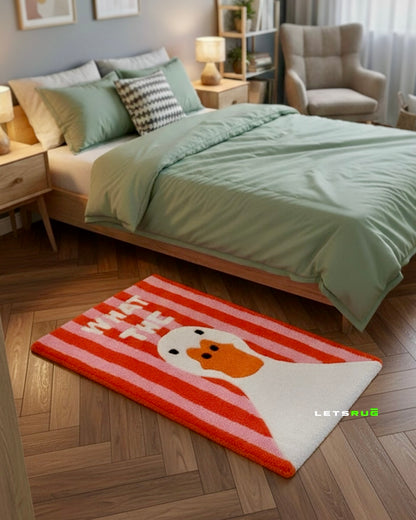 Cute Duck Rug | HandTufted Custom Rug