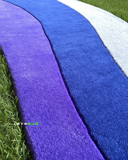 Wave Curves Tufted Rug | HandTufted Custom Rug