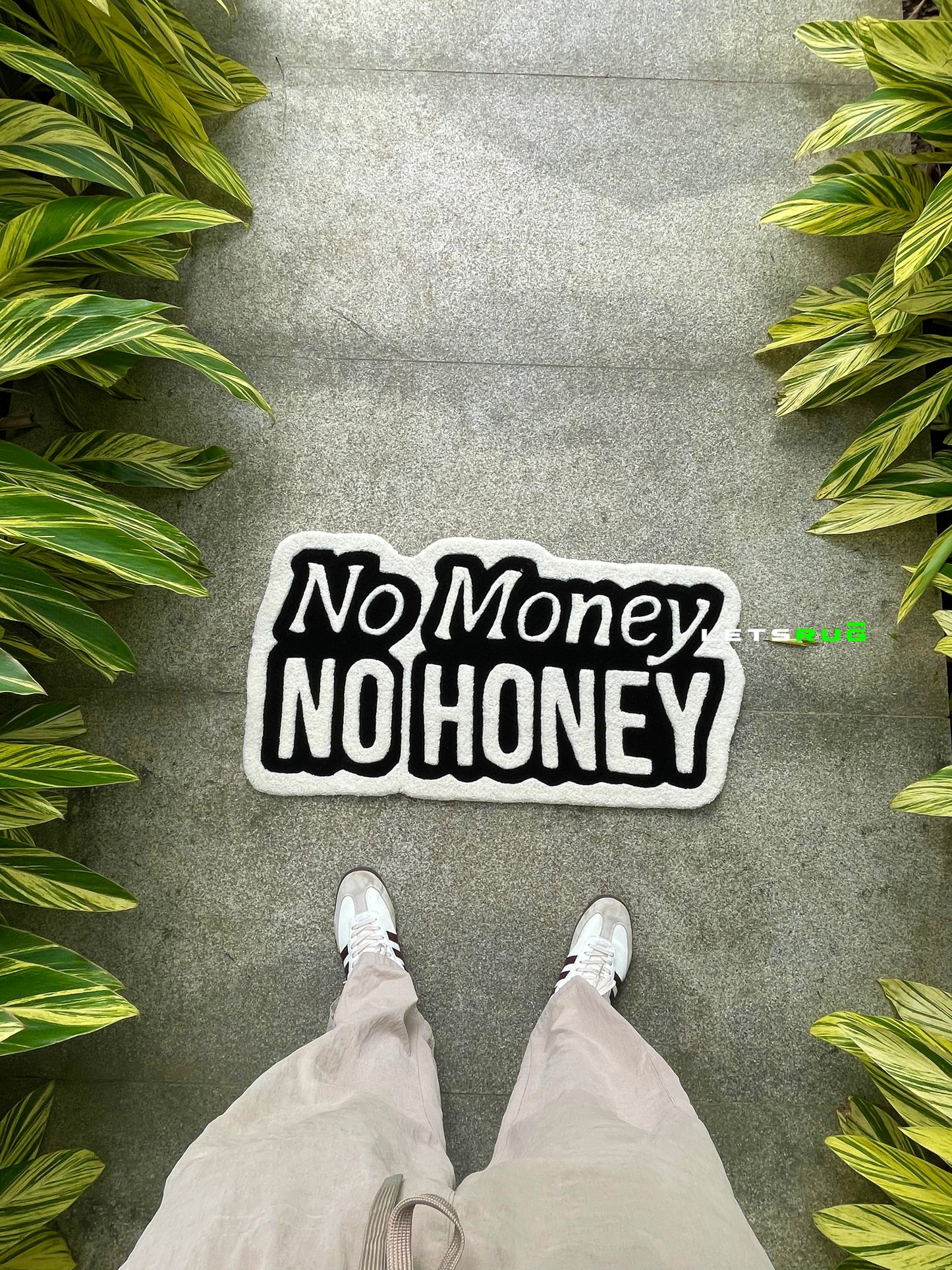 No Money No Honey Rug | HandTufted Custom Rug