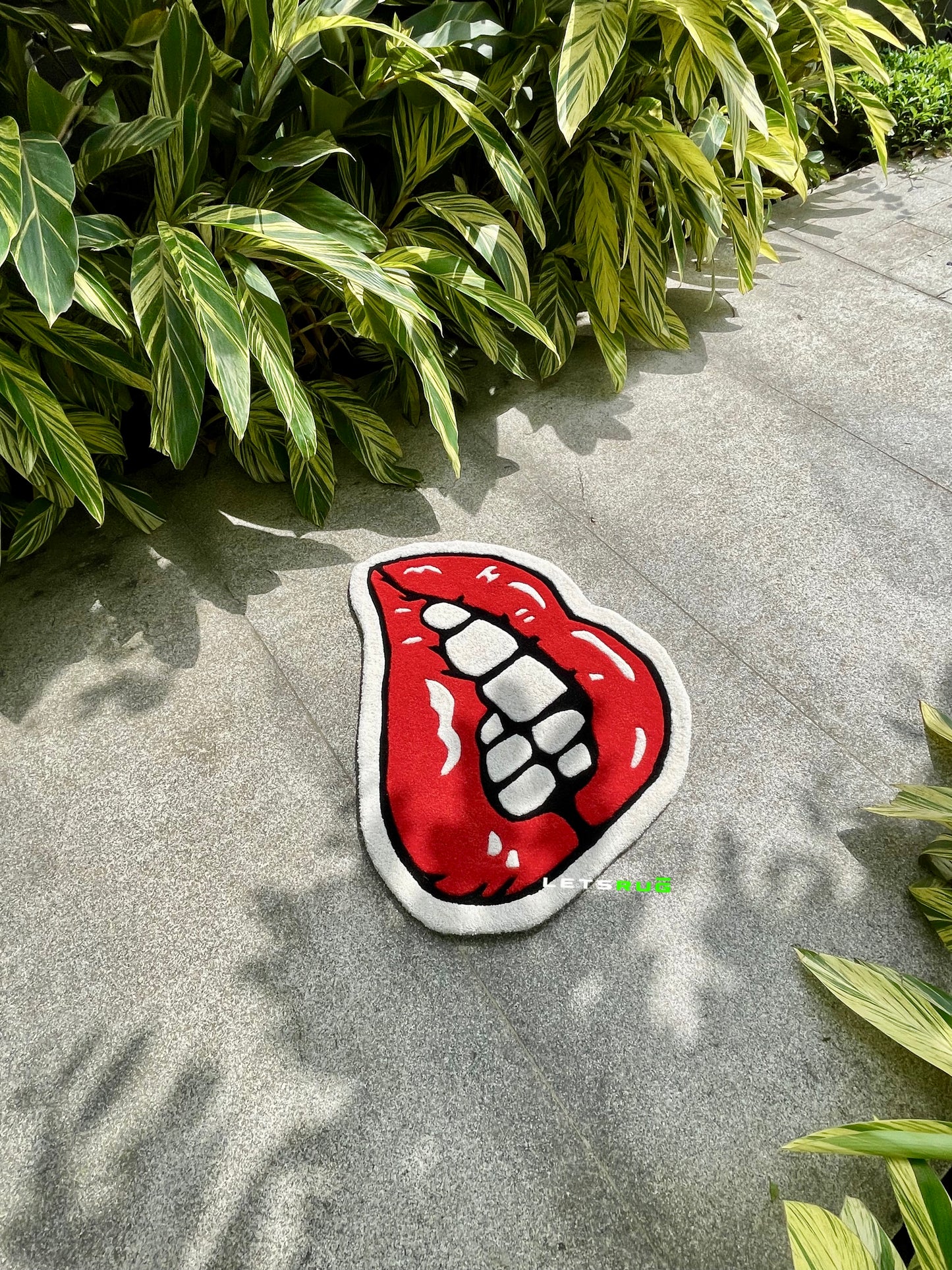 Red Lips Rug | HandTufted Custom Rug