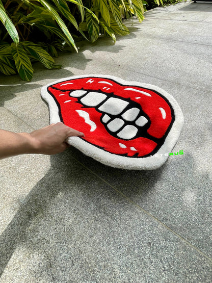 Red Lips Rug | HandTufted Custom Rug