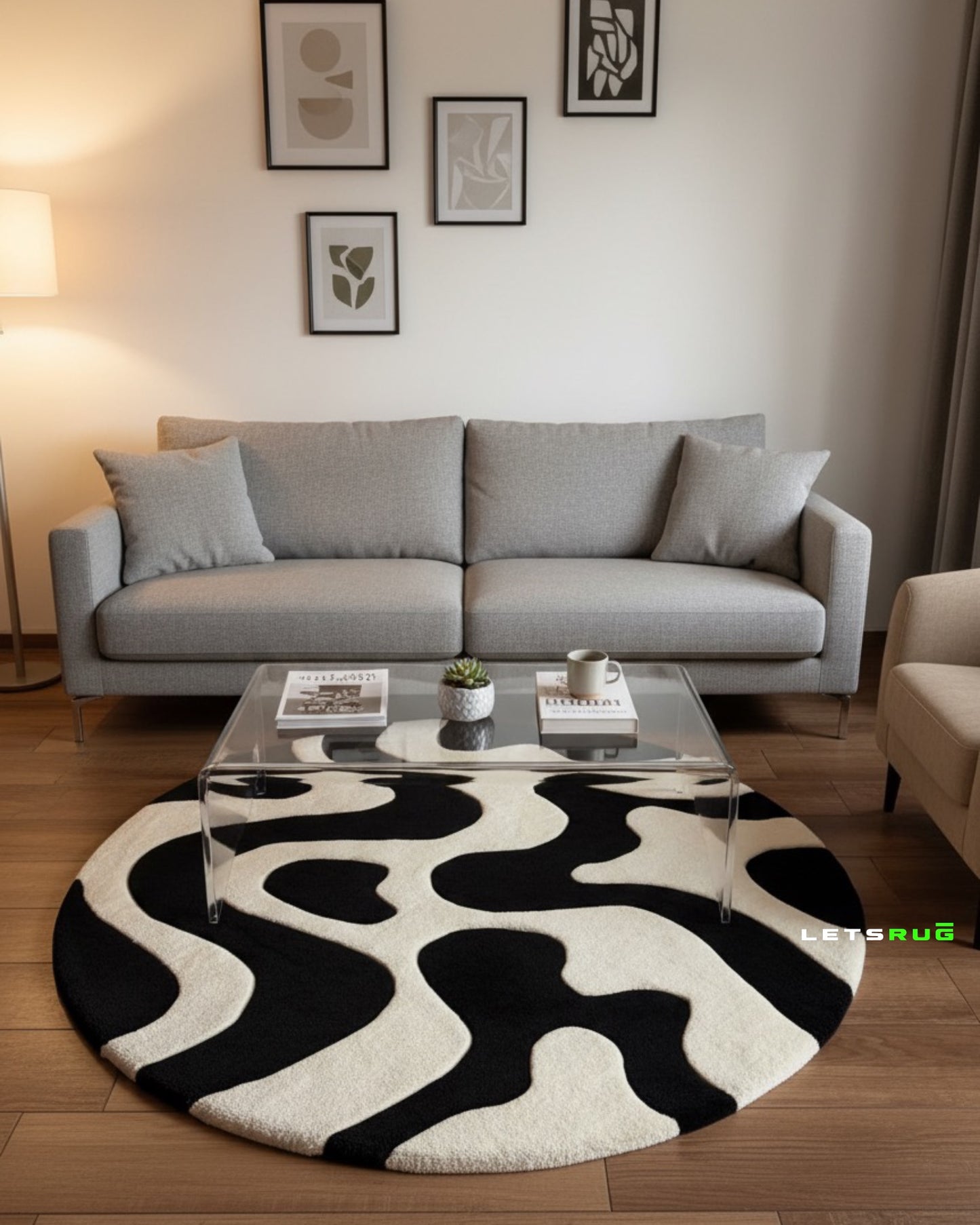Zebra Flow Rug | HandTufted Custom Rug