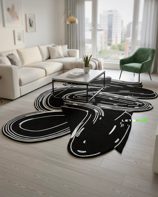 InkWave Rug | HandTufted Custom Rug