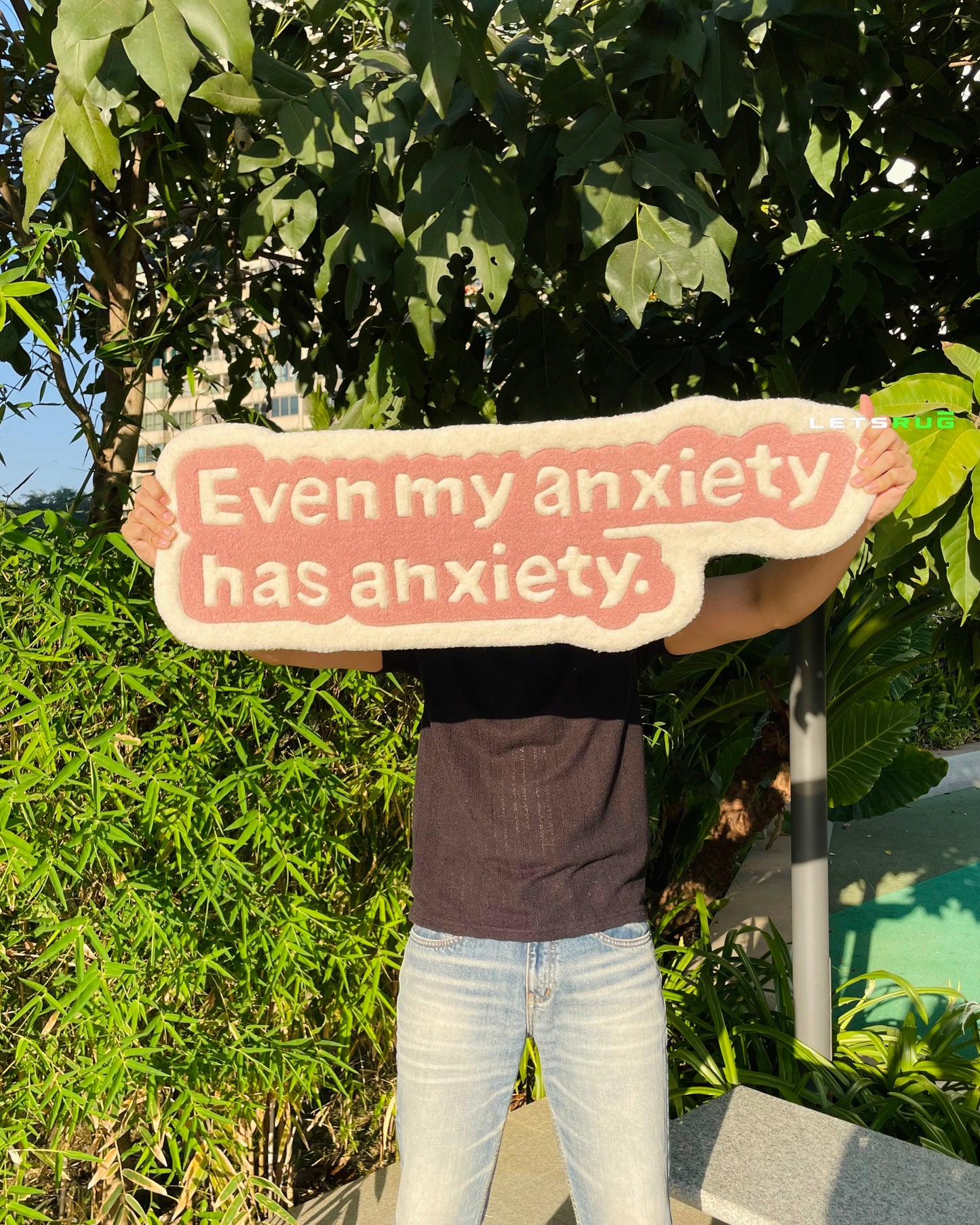 Even My Anxiety Rug | HandTufted Custom Rug