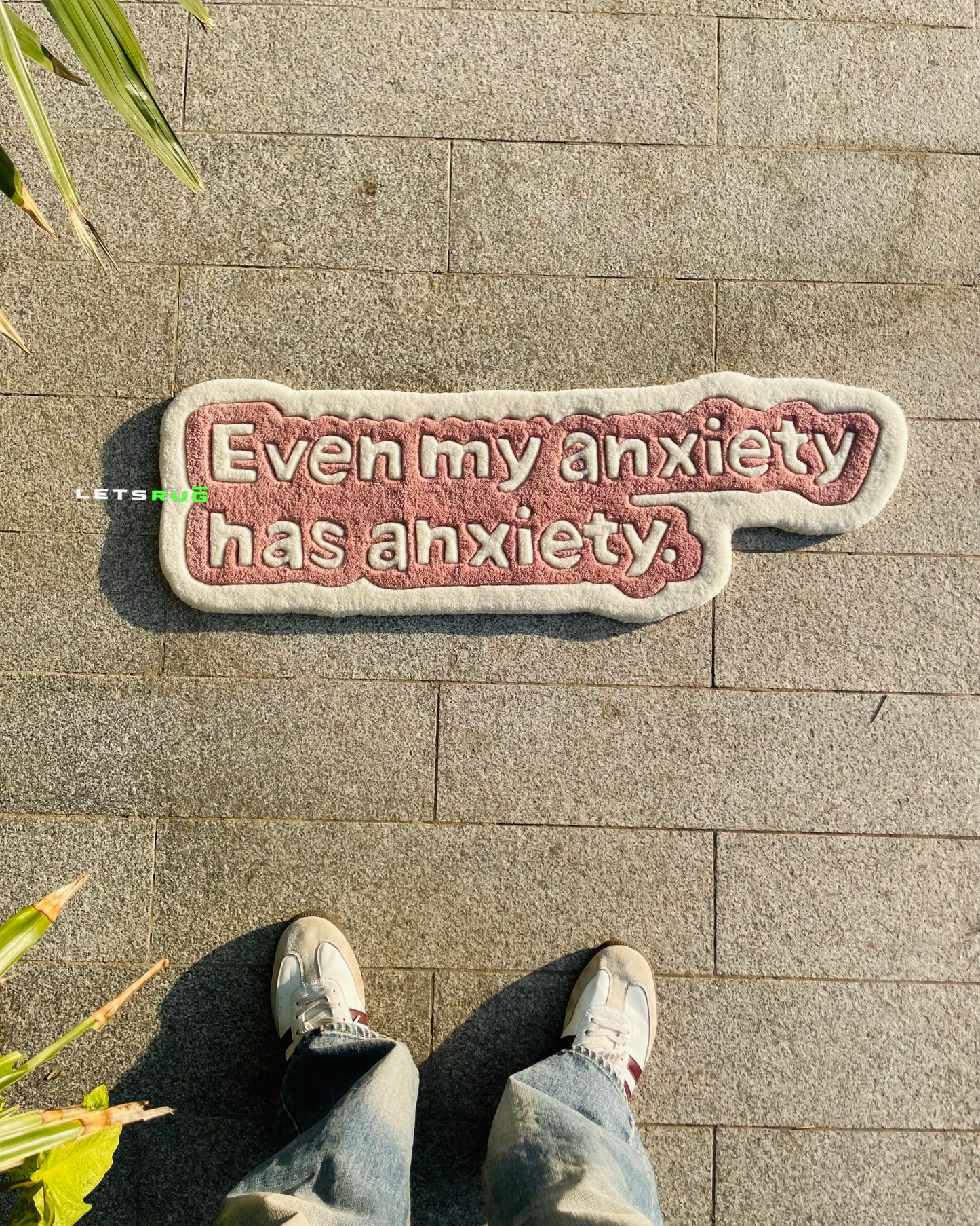 Even My Anxiety Rug | HandTufted Custom Rug