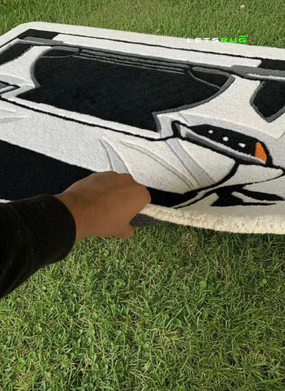 Car Design Rug | HandTufted Custom Rug