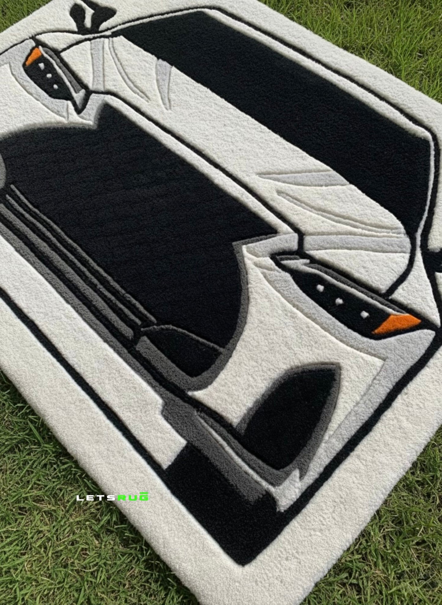 Car Design Rug | HandTufted Custom Rug