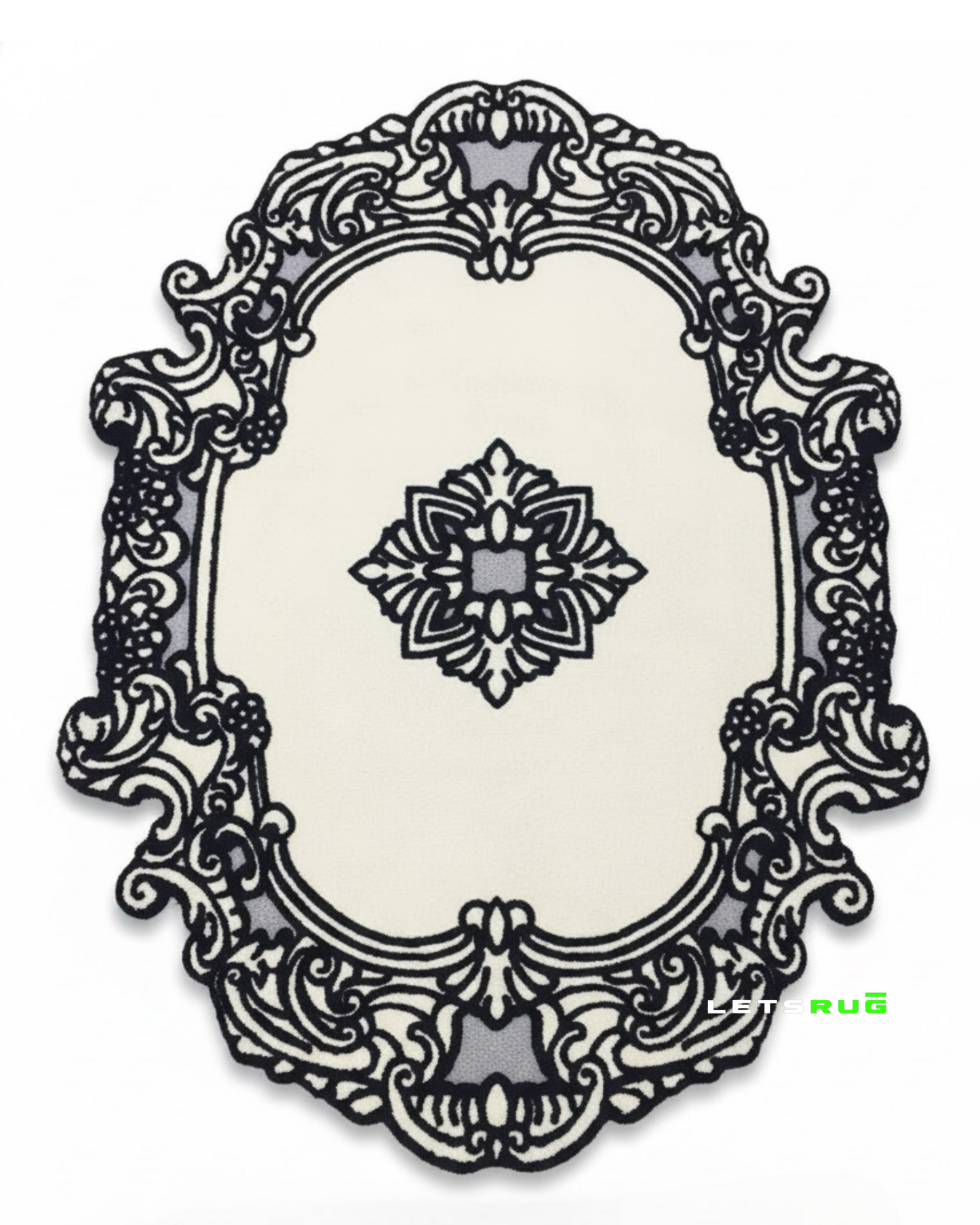 Victoria Frame Rug | HandTufted Custom Rug