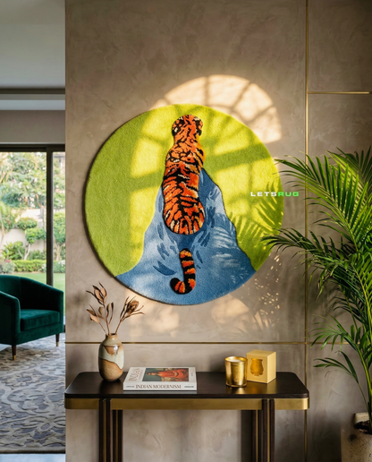 Royal Tiger Design Rug | HandTufted Custom Rug