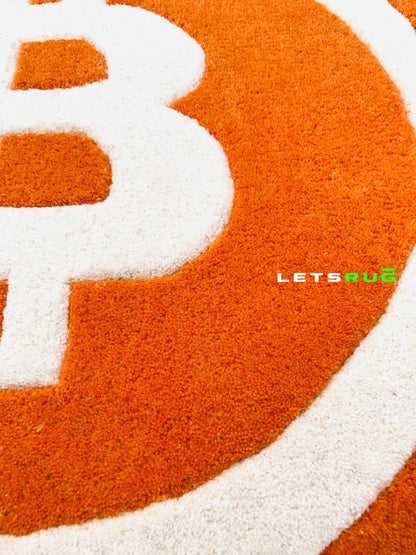 Bitcoin Rug | Handtufted Custom Rugs by Letsrug