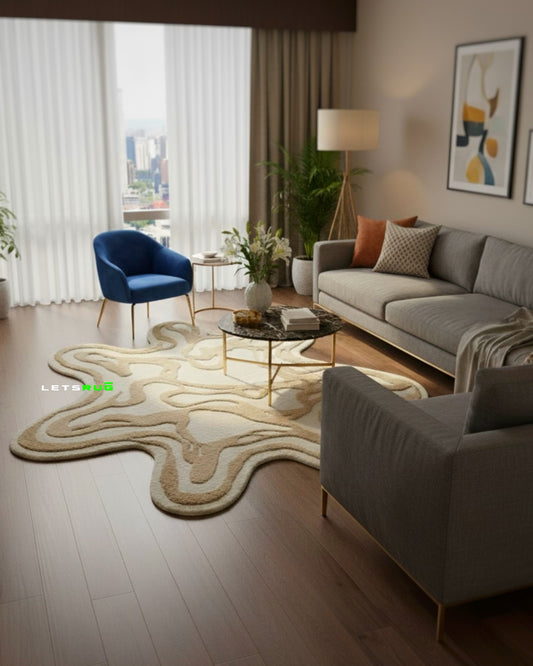 Sandstone Flow Rug | HandTufted Custom Rug