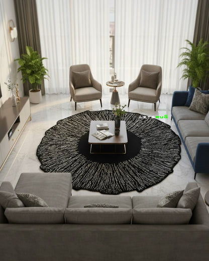 Inkflower Rug | HandTufted Custom Rug