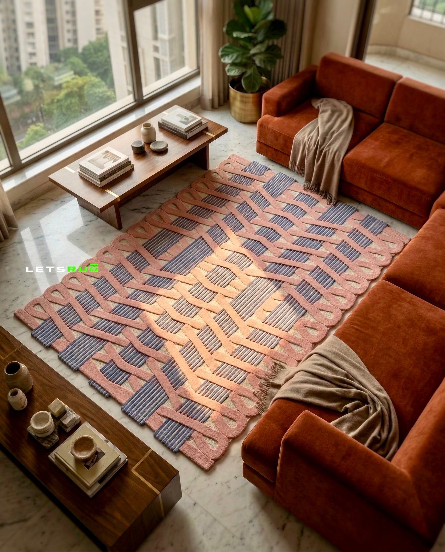 Ribbon Loom Modern Rug | HandTufted Custom Rug