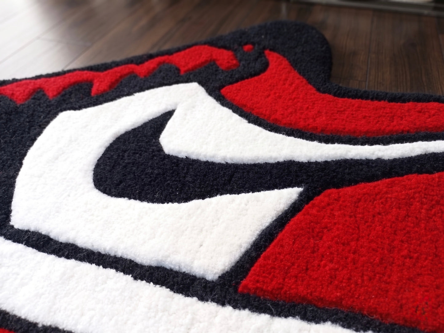 Sneaker Red Shoes Custom Rug by LetsRug
