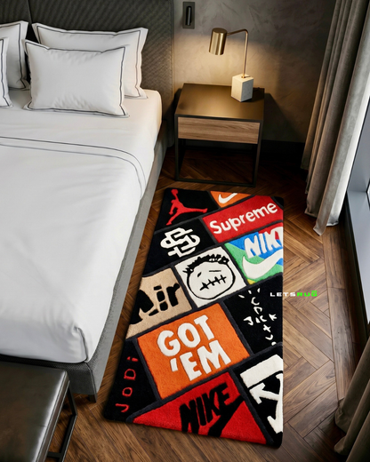 Sneaker Box Bedside Custom Rug