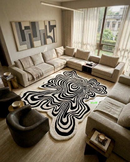 Modern Cut Handmade Rug by LetsRug.in