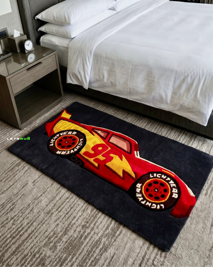 sports car Handtufted Custom Rug | LetsRug.in