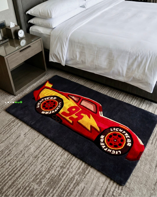 sports car Handtufted Custom Rug | LetsRug.in