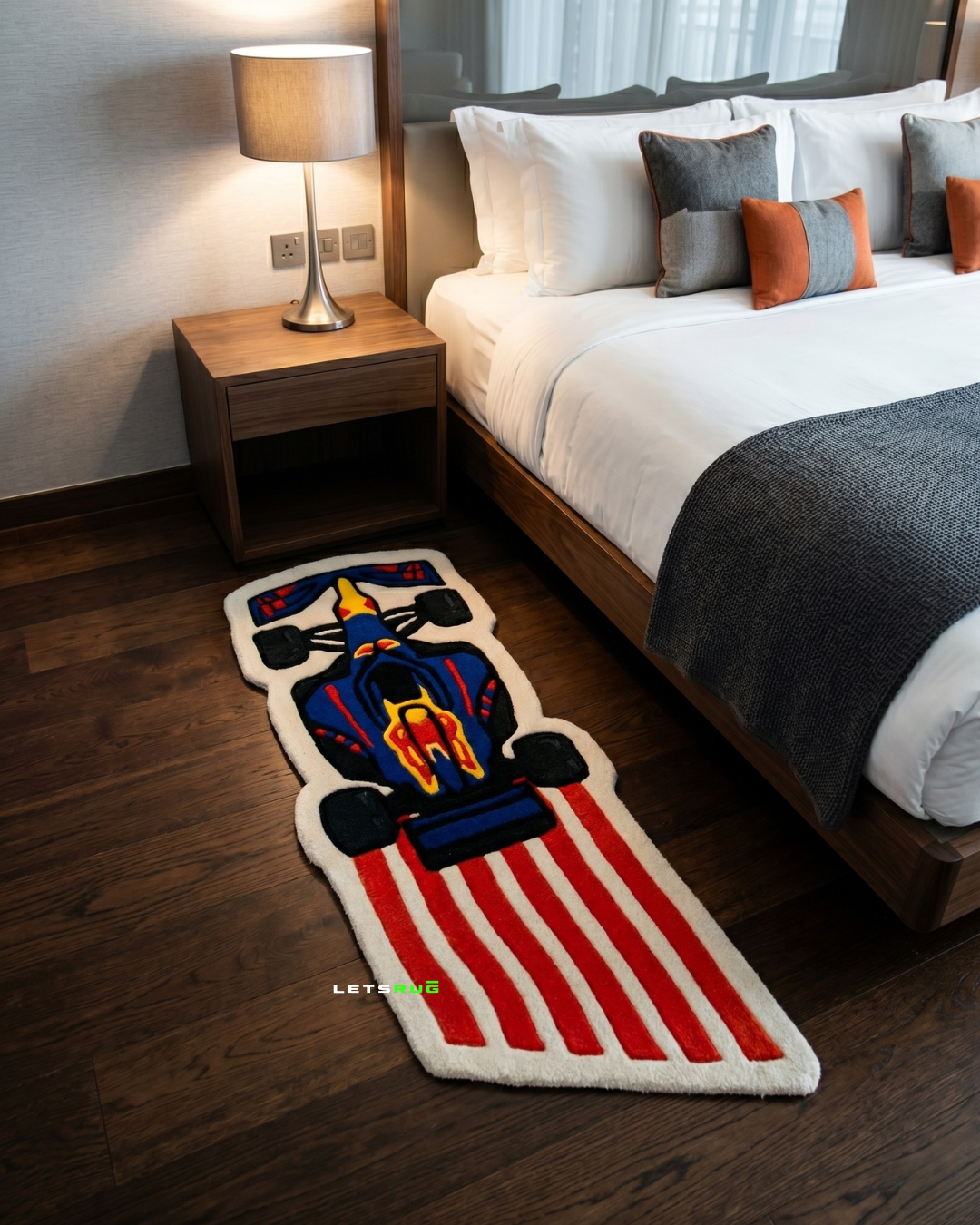 Red Racing Car Rug by LetsRug
