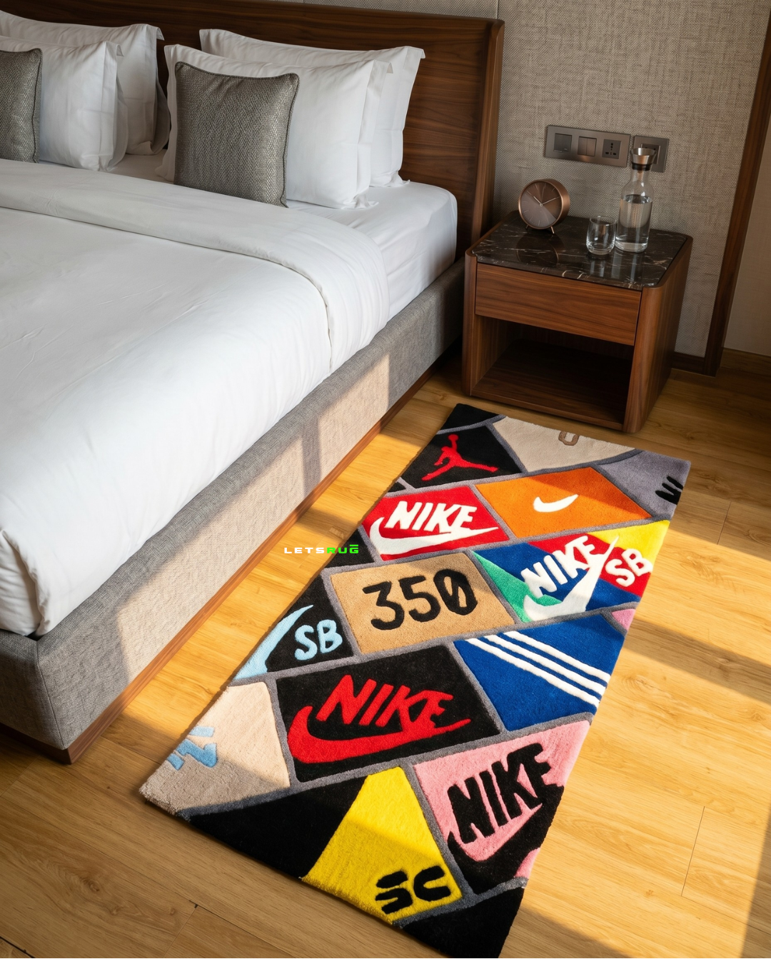 Sneaker Box Bedside Custom Rug 01 by LetsRug