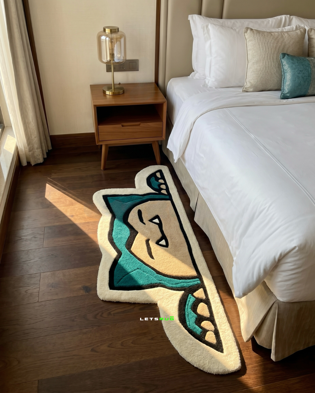 Cute Fan Art Character Bedside Custom Rug | LetsRug.in