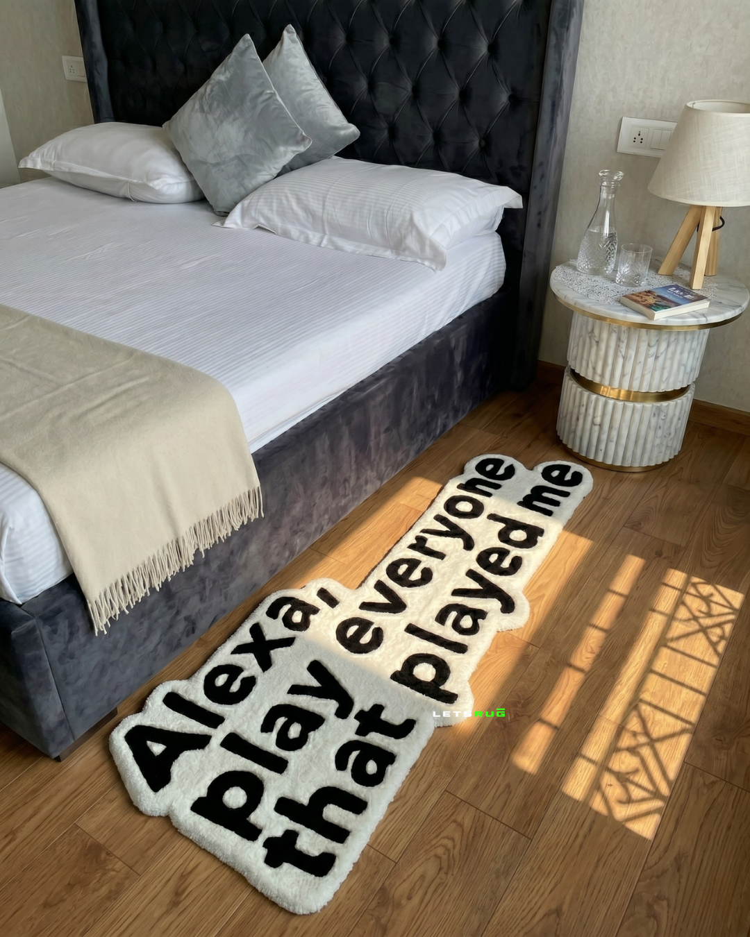 Alexa Play Everyone That Played Me Rug | Handtufted | LetsRug