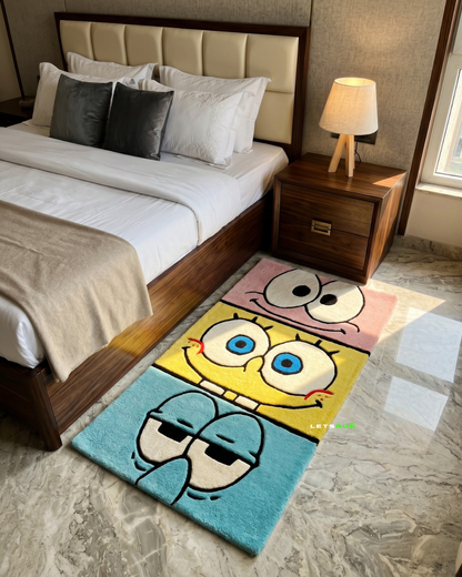 Fan Art Bedside Rug | Handmade Custom Rug | LetsRug.in